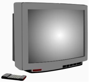 televidilo kun teleregilo - openclipart.org televidilo